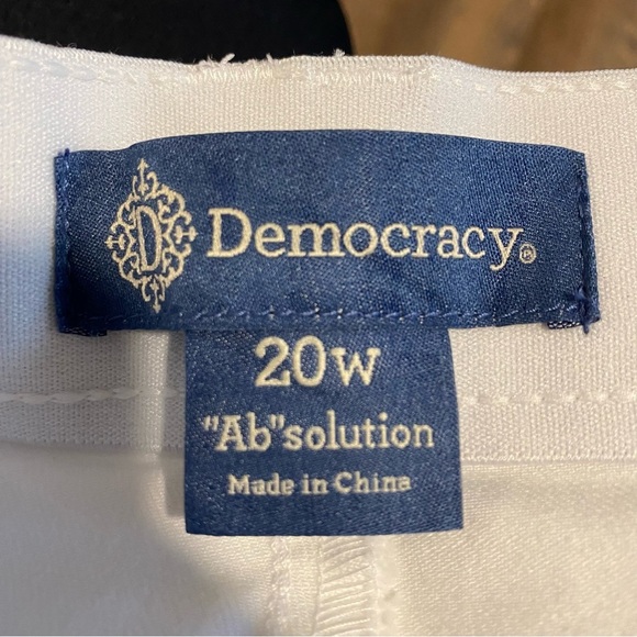 NWT Democracy White “Ab”solution Straight Leg Pants Size 20w - Picture 7 of 10